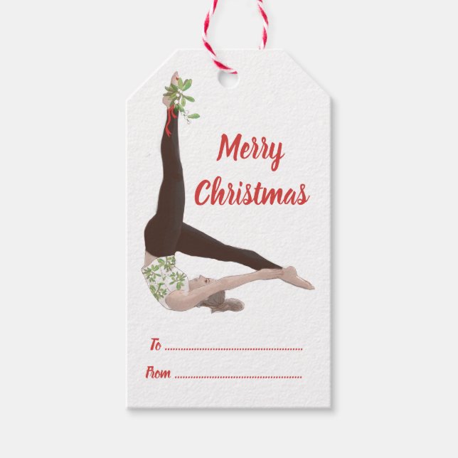 Pilates Christmas Gift Tag (Front)
