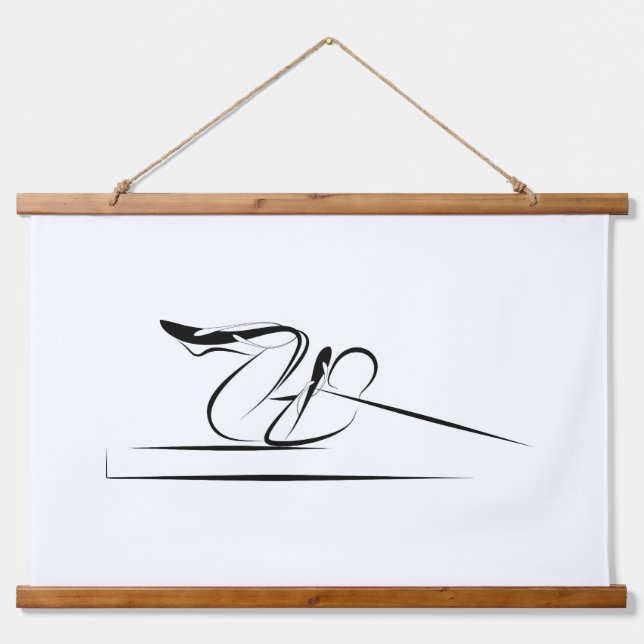 Pilates Coordination Pose - Reformer Hanging Tapestry (Front)