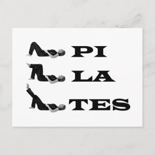 Pilates figures! postcard