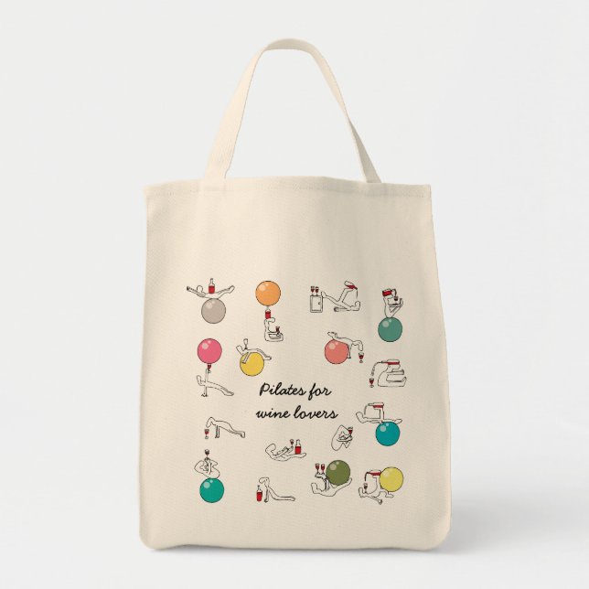 Pilates for wine lovers bag (Front)
