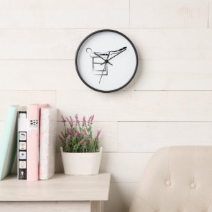 Pilates Hundred Pose - Wunda Chair Clock