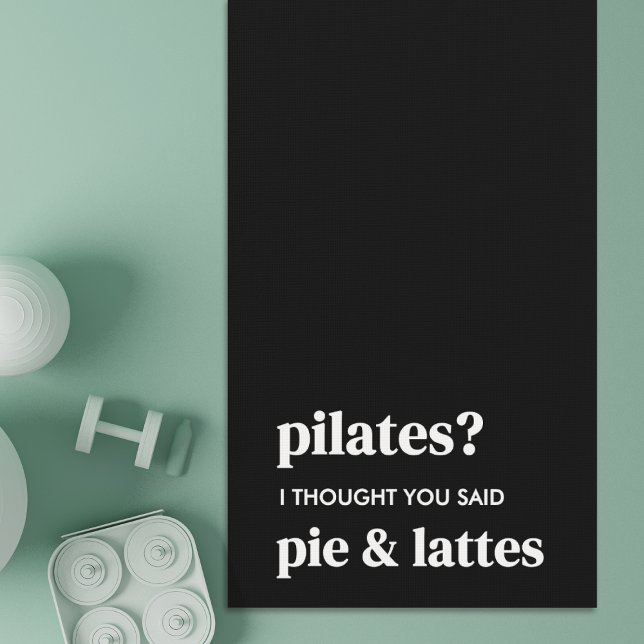 Pilates? I thought you said pie and lattes Yoga Mat (Creator Uploaded)