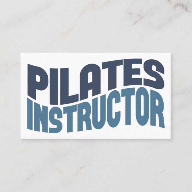 Pilates Instructor Business Cards (Front)