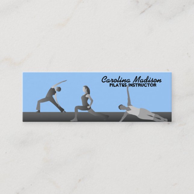 Pilates Instructor Business Cards Colour (Front)