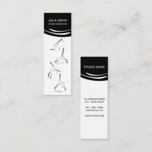 Pilates instructor mini business card