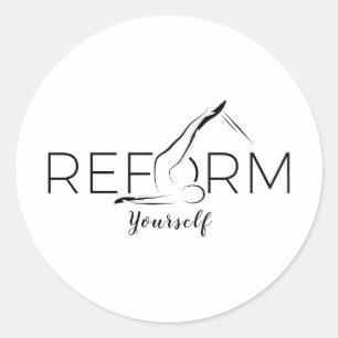 Pilates Instructor Pilates Reform Classic Round Sticker