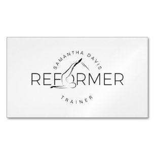 Pilates Instructor Pilates Reform Magnetic Business Card