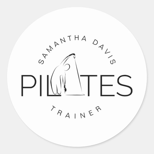Pilates Instructor Pilates trainer  Classic Round Sticker (Front)