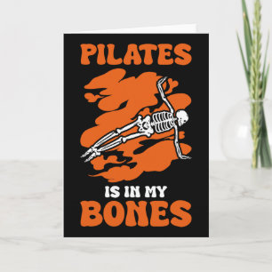 Pilates Is In My Bones Meditation Halloween _1 Card