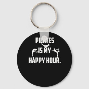 Pilates is my happy hour key ring