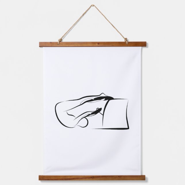 Pilates Jack Knife Pose - Wunda Chair Hanging Tapestry (Front)