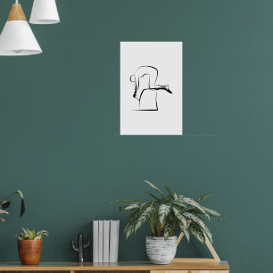 Pilates Kneeling Push down Pose - Wunda Chair Poster