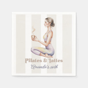 Pilates & Lattes Wellness Experience Birthday Napkin