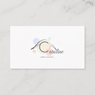 Pilates Letter C Pose Monogram Letter C Pilates Business Card