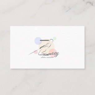 Pilates Letter Z Pose Monogram Letter Z Pilates Business Card