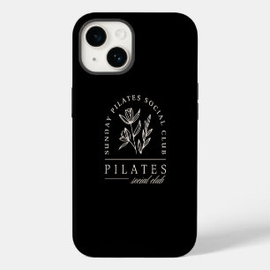 Pilates lovers group social club black aesthetic iPhone 14 case
