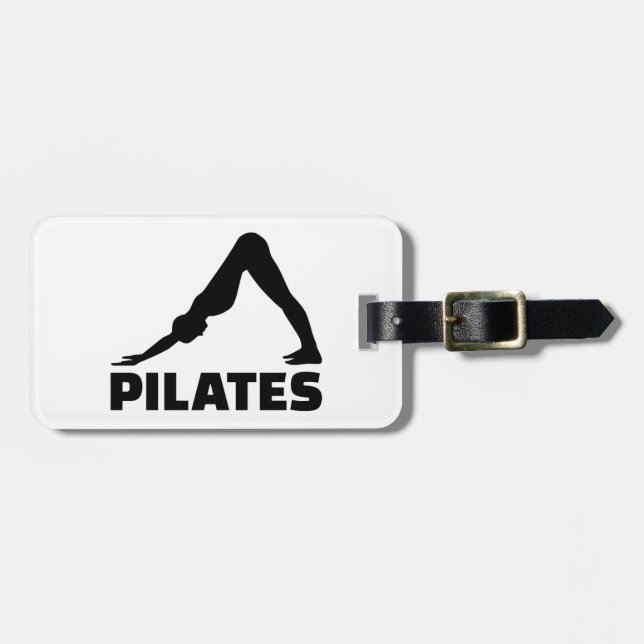 Pilates Luggage Tag (Front Horizontal)