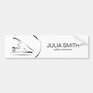 Pilates Mermaid on the reformer Bumper Sticker