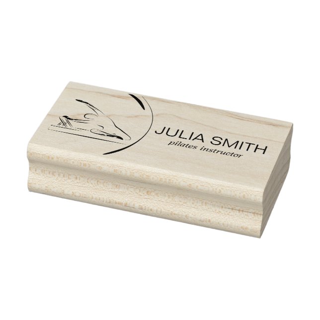 Pilates Mermaid on the reformer Rubber Stamp (Stamp)