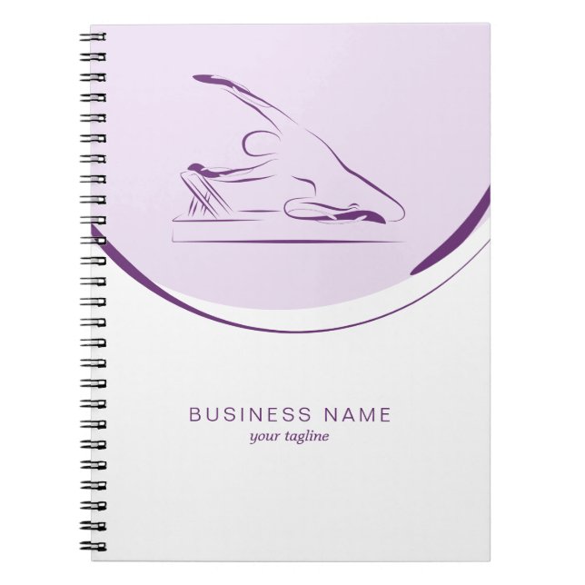 Pilates mermaid pose on the reformer | Colour Notebook (Front)