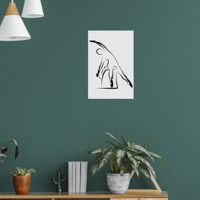 Pilates Mermaid Pose - Wunda Chair Poster (Living Room 1)