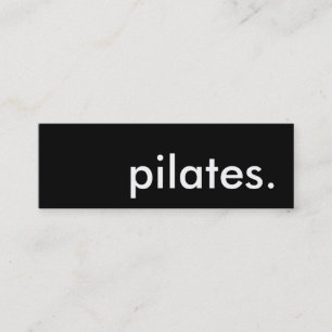 pilates. mini business card