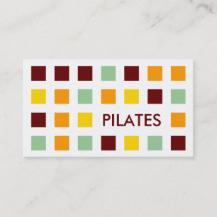 PILATES (mod squares) Business Card