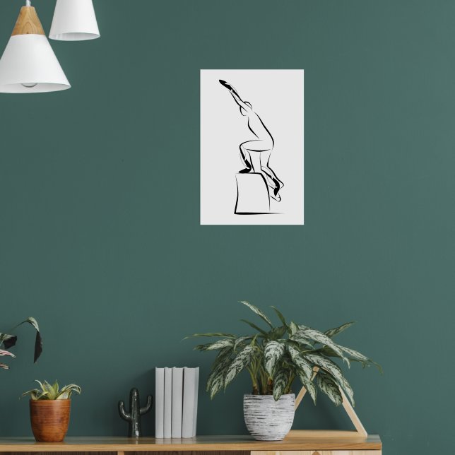 Pilates Mountain Climb Pose - Wunda Chair Poster (Living Room 1)