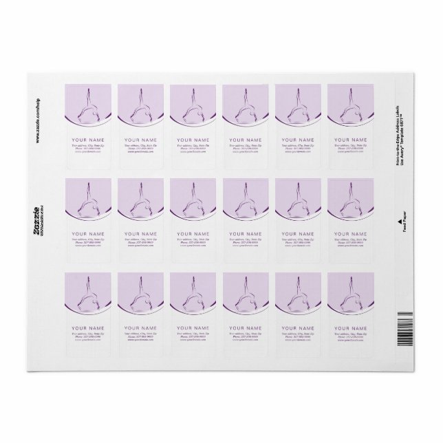 Pilates on the reformer | Colour Label (Full Sheet)