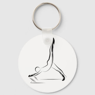 Pilates pose key ring