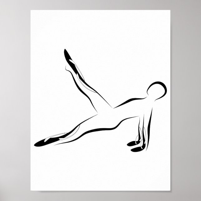 Pilates pose poster (Front)