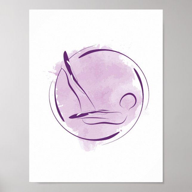 Pilates pose poster (Front)