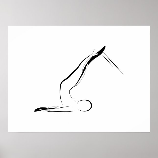 Pilates Pose  Short Spine on Reformer Poster (Front)