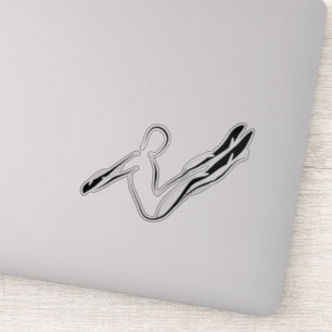 Pilates pose sticker