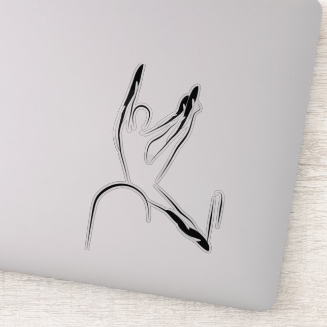 Pilates pose sticker (Detail)