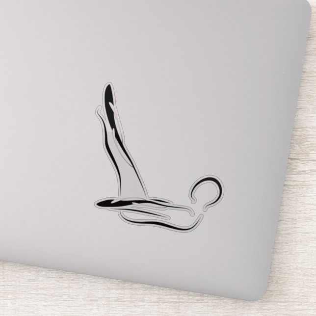 Pilates pose sticker (Detail)