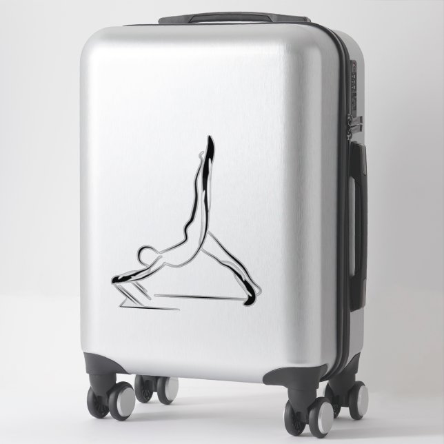 Pilates pose sticker (Suitcase)