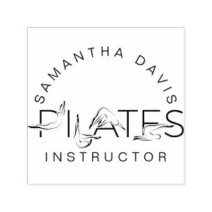Pilates Poses in Pilates Word Self-inking Stamp