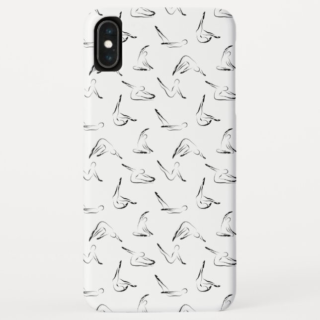 Pilates poses pattern Case-Mate iPhone case (Back)
