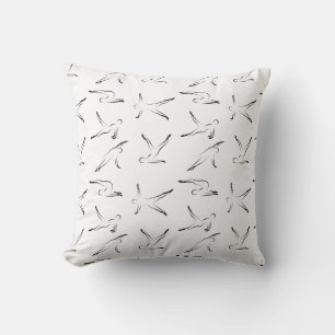 Pilates poses pattern cushion