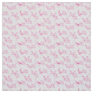 Pilates Poses Seamless Pattern in pink colour Fabric