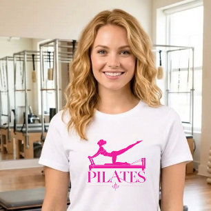 Pilates Reformer-Pink Tri-Blend Shirt