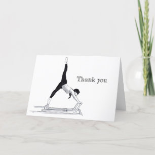Pilates Reformer Thank you  Card
