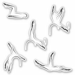 Pilates Scrapbook Stationery Stickers