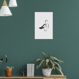 Pilates Seal pose - Mat Poster