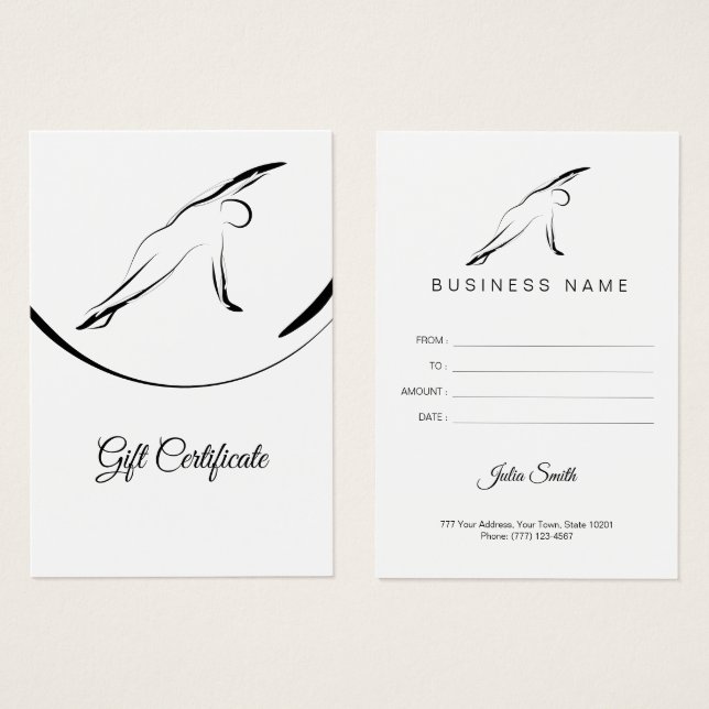 Pilates Side Bend pose (Front & Back)