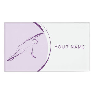 Pilates Side Bend pose Colour Name Tag