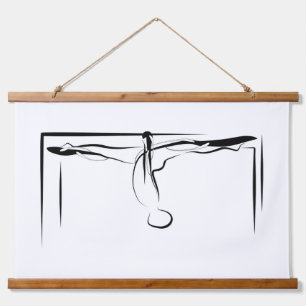 Pilates Splits Cadillac Pose Hanging Tapestry