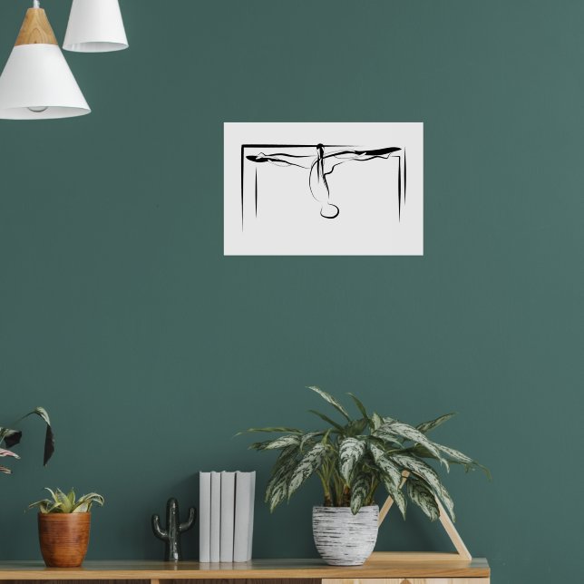Pilates Splits Cadillac Pose  Poster (Living Room 1)