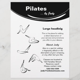 Pilates studio flyer